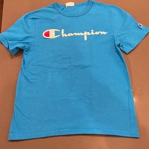 Champion men’s turquoise short sleeve t-shirt, size small